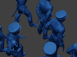 American Naval Officers Civil War Union Pack 1 ACWUS1 Model Cetak 3D