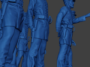 American Naval Officers Civil War Union Pack 1 ACWUS1 Model Cetak 3D