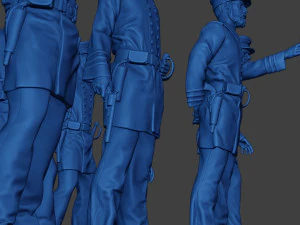 Pacchetto Unione Guerra Civile Ufficiali Navali Americani 1 ACWUS1 Modello di stampa 3D