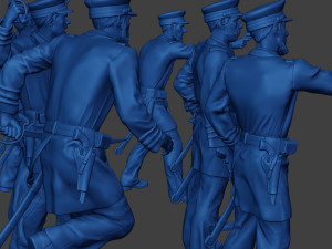 American Naval Officers Civil War Union Pack 1 ACWUS1 Model Cetak 3D