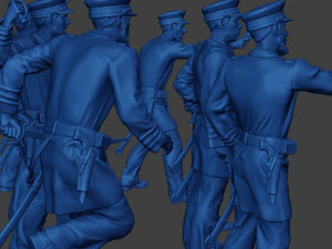 Pacchetto Unione Guerra Civile Ufficiali Navali Americani 1 ACWUS1 Modello di stampa 3D