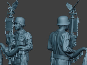 German musician soldier ww2 Stand Schellenbaum G8 Modelo de impresión 3D