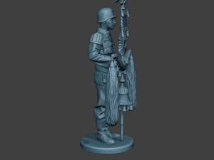 German musician soldier ww2 Stand Schellenbaum G8 3D Print Model