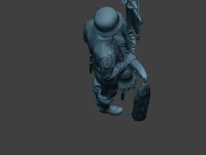 German musician soldier ww2 Stand Schellenbaum G8 3D Print Model