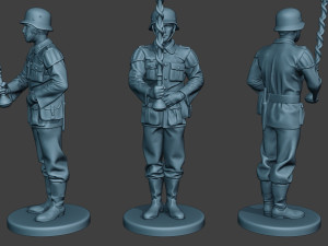 German musician soldier ww2 Stand Tambourstock G8 3D Принт Модель