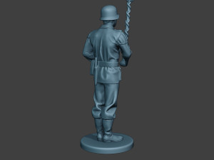 German musician soldier ww2 Stand Tambourstock G8 3D Print Model