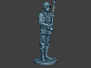 German musician soldier ww2 Stand Tambourstock G8 3D Print Model