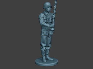 German musician soldier ww2 Stand Tambourstock G8 3D Print Model