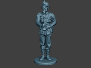 German musician soldier ww2 Stand Tambourstock G8 3D Print Model