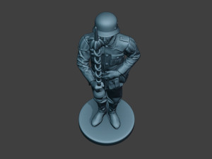German musician soldier ww2 Stand Tambourstock G8 3D Print Model