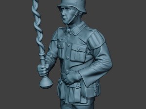 German musician soldier ww2 Stand Tambourstock G8 3D Print Model