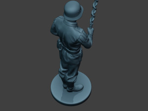 German musician soldier ww2 Stand Tambourstock G8 3D Print Model