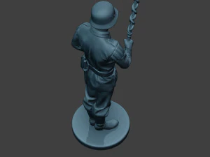 German musician soldier ww2 Stand Tambourstock G8 3D Print Model