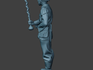 German musician soldier ww2 Stand Tambourstock G8 3D Print Model