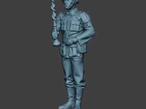 German musician soldier ww2 Stand Tambourstock G8 3D Print Model