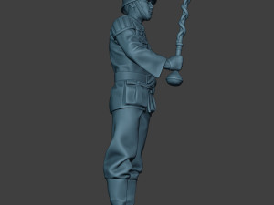 German musician soldier ww2 Stand Tambourstock G8 3D Print Model