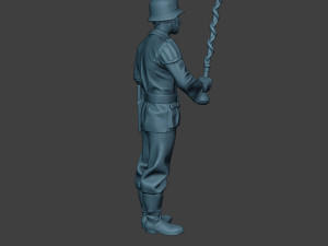 German musician soldier ww2 Stand Tambourstock G8 3D Print Model