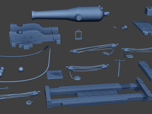 American civil war Dahlgren Cannon ACWDC 3D Принт Модель
