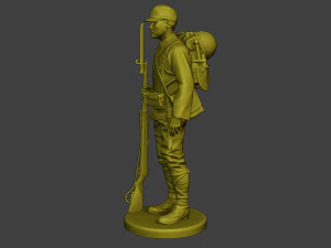Japanese soldier ww2 Attention J1 3D Print Model