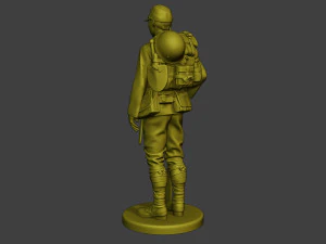 Japanese soldier ww2 Attention J1 3D Print Model