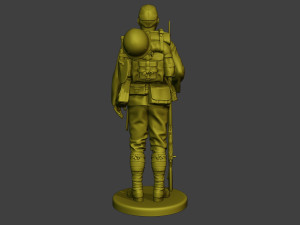 Japanese soldier ww2 Attention J1 3D-Druckmodell