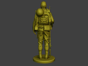 Japanese soldier ww2 Attention J1 3D Print Model