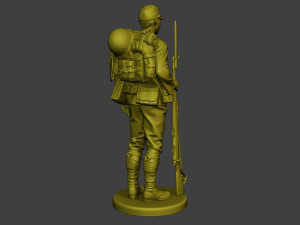 Japanese soldier ww2 Attention J1 3D-Druckmodell