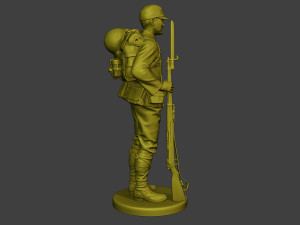 Japanese soldier ww2 Attention J1 3D-Druckmodell