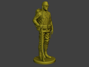 Japanese soldier ww2 Attention J1 3D-Druckmodell