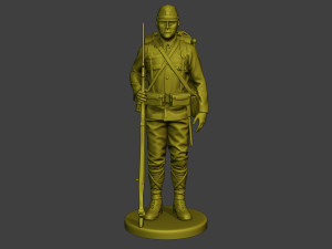 Japanese soldier ww2 Attention J1 3D-Druckmodell