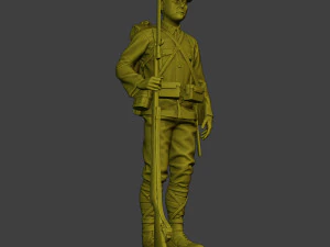 Japanese soldier ww2 Attention J1 3D Print Model