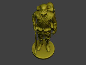 Japanese soldier ww2 Attention J1 3D Print Model