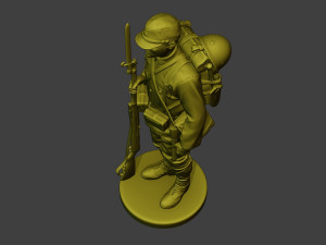 Japanese soldier ww2 Attention J1 3D-Druckmodell