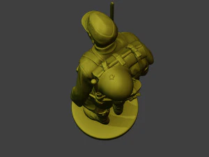 Japanese soldier ww2 Attention J1 3D Print Model