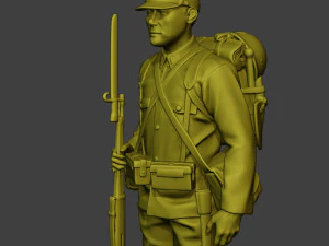 Japanese soldier ww2 Attention J1 3D Print Model