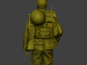 Japanese soldier ww2 Attention J1 3D Print Model