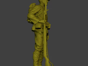 Japanese soldier ww2 Attention J1 3D Print Model