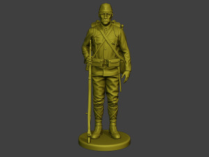 Japanese soldier ww2 Attention2 J1 Model Cetak 3D