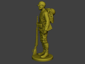 Japanese soldier ww2 Attention2 J1 Model Cetak 3D