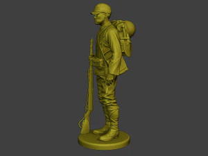 Japanese soldier ww2 Attention2 J1 3D Print Model