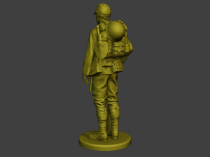Japanese soldier ww2 Attention2 J1 Model Cetak 3D