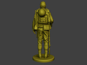 Japanese soldier ww2 Attention2 J1 Model Cetak 3D