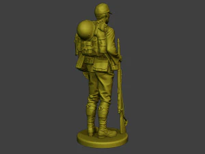 Japanese soldier ww2 Attention2 J1 3D Print Model