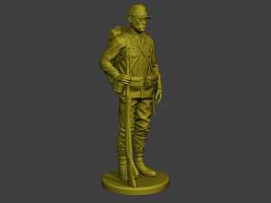Japanese soldier ww2 Attention2 J1 Model Cetak 3D