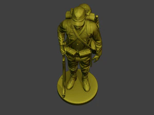 Japanese soldier ww2 Attention2 J1 3D Print Model