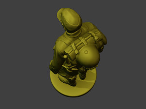 Japanese soldier ww2 Attention2 J1 Model Cetak 3D
