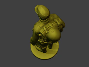 Japanese soldier ww2 Attention2 J1 3D Print Model