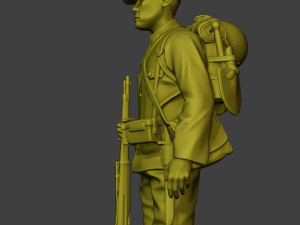 Japanese soldier ww2 Attention2 J1 Model Cetak 3D