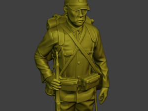 Japanese soldier ww2 Attention2 J1 Model Cetak 3D