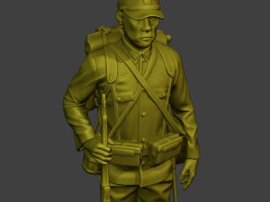 Japanese soldier ww2 Attention2 J1 3D Print Model